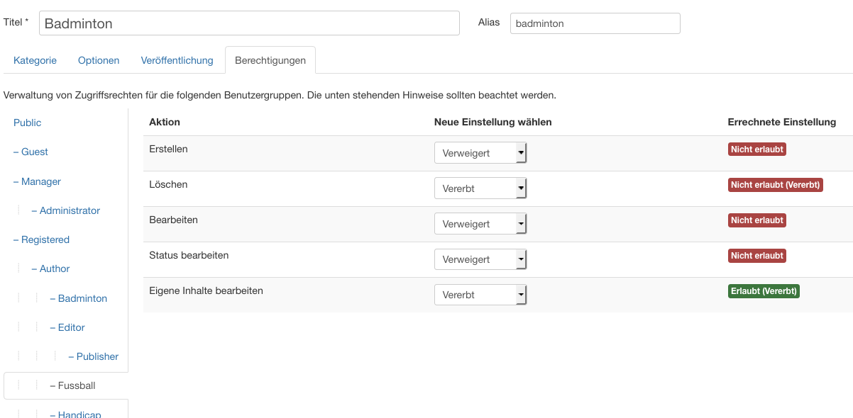 Benutzerverwaltung Benutzerverwaltung