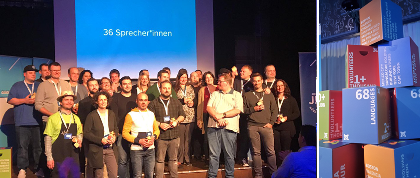 Gruppenfoto der Sprecher am jd18de Sprecherfoto beim JoomlaDay Deutschland 2018